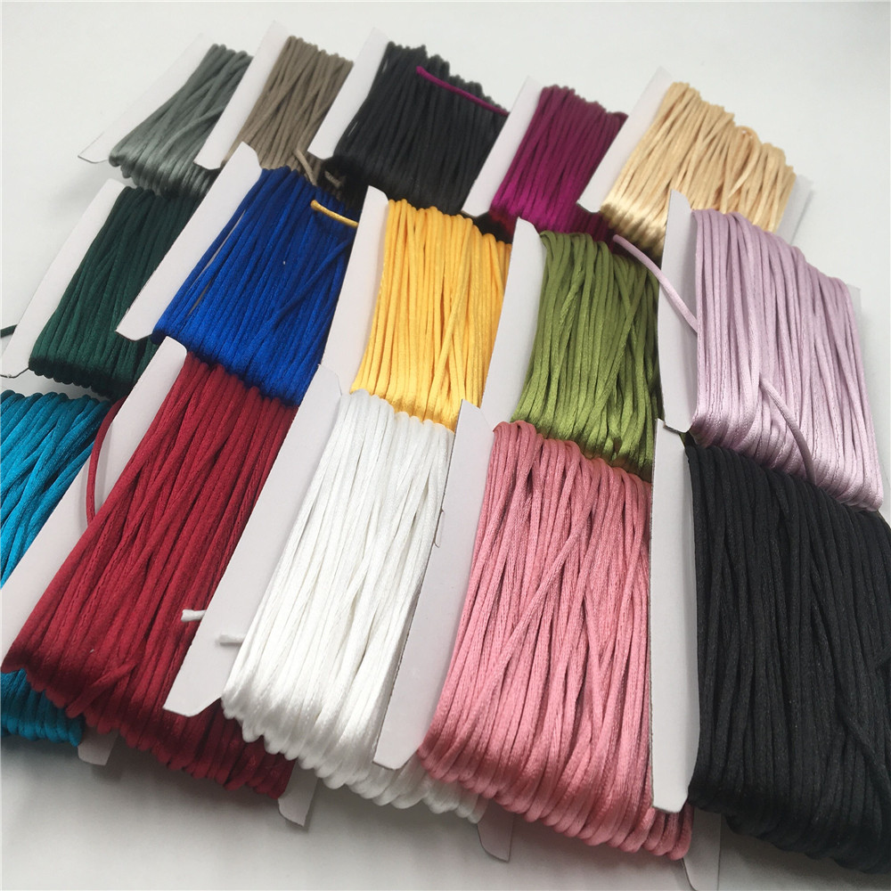 Ribbon Wired Satin - 2Mm Kepang Macrame Sutra Tali Kabel