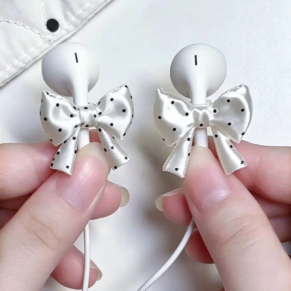 Ribbon Wired Satin - Ornamen Pita Satin untuk Earphone, Dekorasi