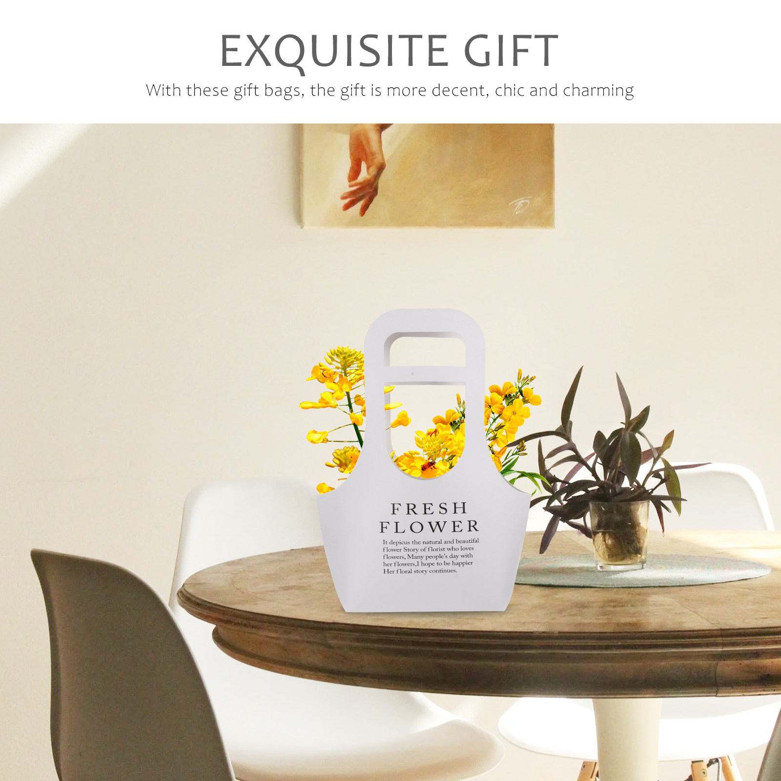 3Pcs Tas Kemasan Bunga Premium - Flower Wrap Kraft ulasan dan harga