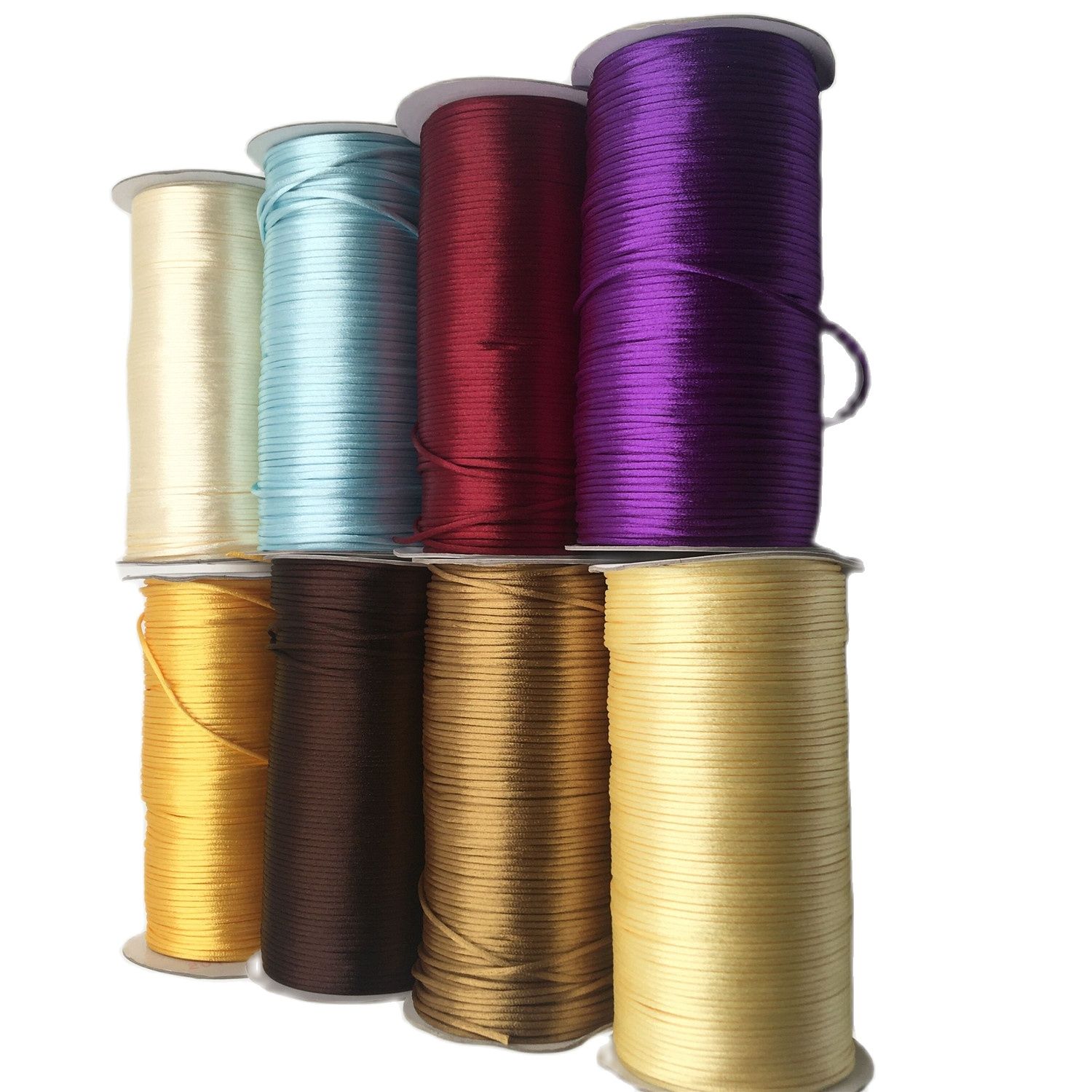 2Mm Kepang Macrame Sutra Tali  - Ribbon Wired Satin ulasan dan harga