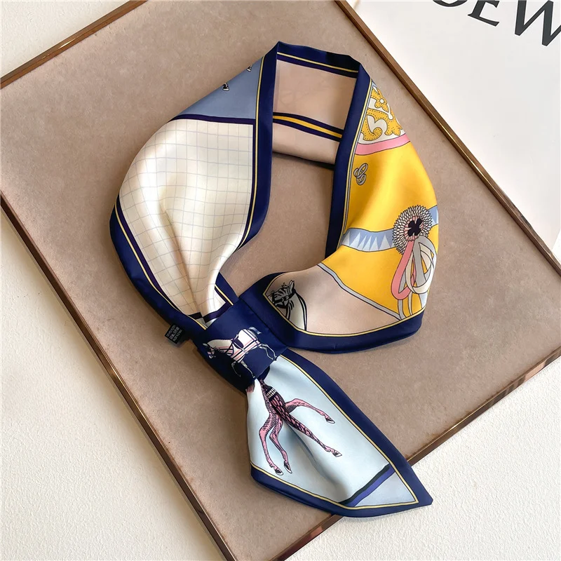 Syal syal syal ketat merek mew - Ribbon Wired Satin ulasan dan harga