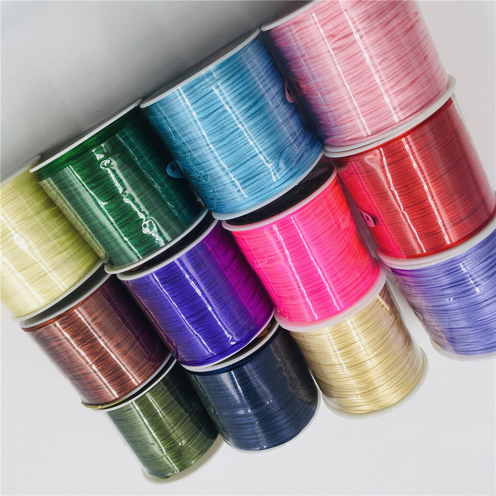 Tali 1mm 50meter/gulungan Sati - Ribbon Wired Satin ulasan dan harga