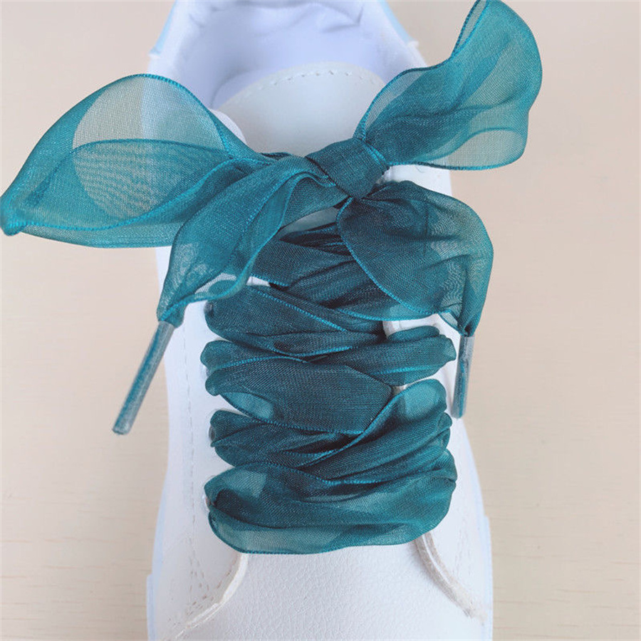 1 Pasang Tali Sepatu Organza L - Ribbon Wired Satin ulasan dan harga